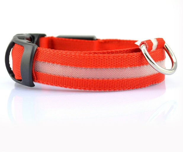 Rechargeable LED Dog Collar for Pet Night Safety