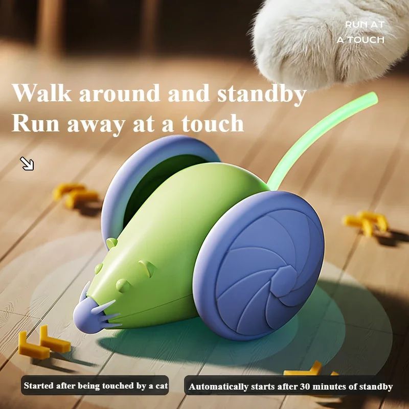 WhiskerWhirl™ Electric Mouse – Ultimate Hunt Toy for Cats!