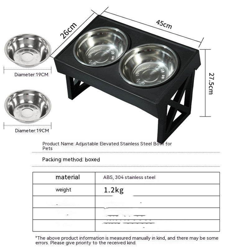 Adjustable Elevated Dog Bowl – Slow Feeder with Anti-Choke Design