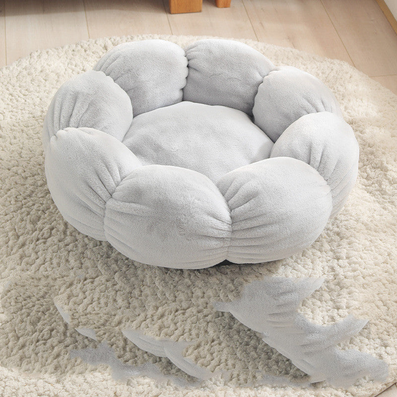 Floral Pet Bed – Comfy, Cute Spot for Naps