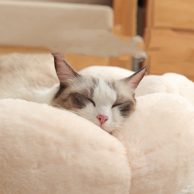Floral Pet Bed – Comfy, Cute Spot for Naps