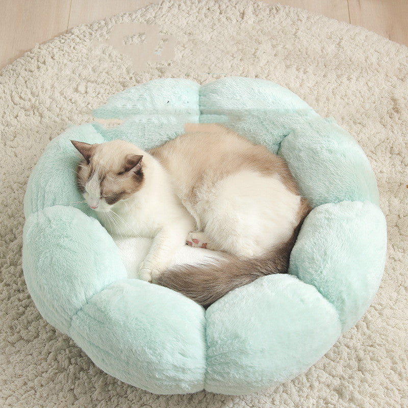 Floral Pet Bed – Comfy, Cute Spot for Naps