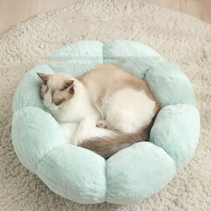 Floral Pet Bed – Comfy, Cute Spot for Naps