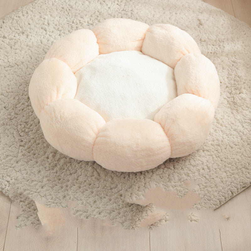 Floral Pet Bed – Comfy, Cute Spot for Naps