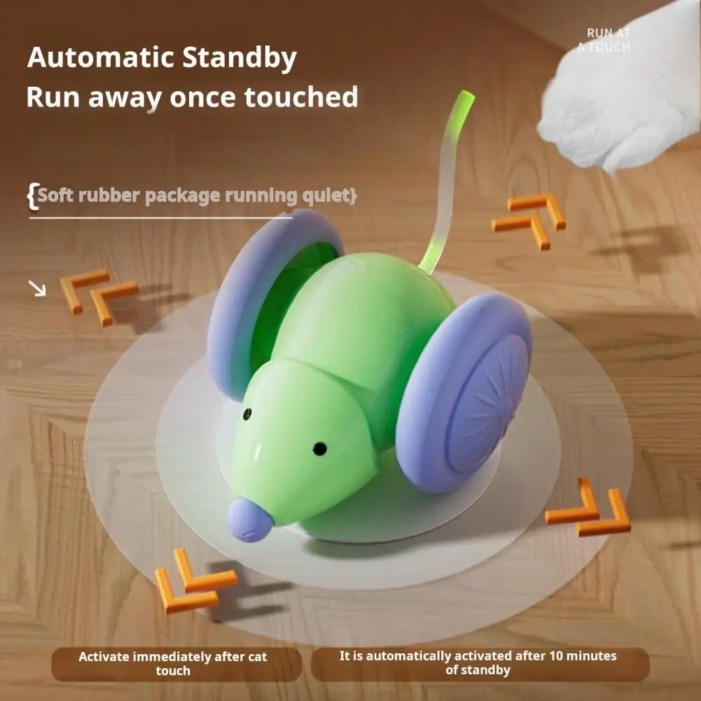 WhiskerWhirl™ Electric Mouse – Ultimate Hunt Toy for Cats!