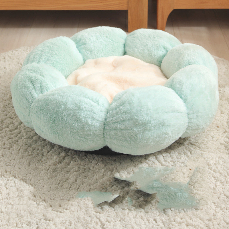 Floral Pet Bed – Comfy, Cute Spot for Naps