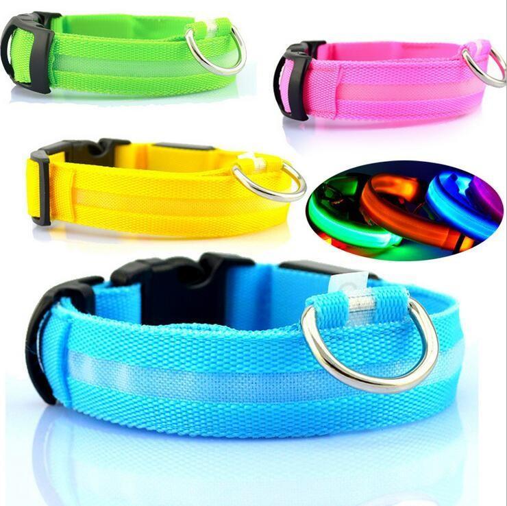 Rechargeable LED Dog Collar for Pet Night Safety