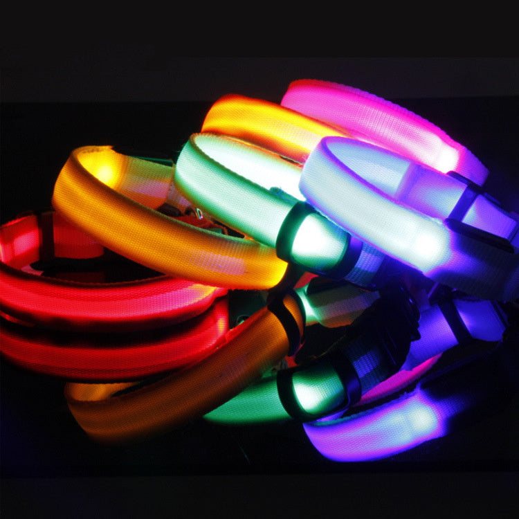 Rechargeable LED Dog Collar for Pet Night Safety