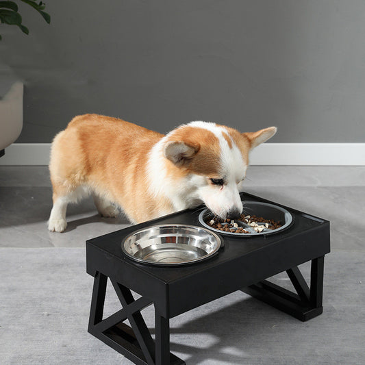 Adjustable Elevated Dog Bowl – Slow Feeder with Anti-Choke Design