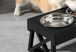 Adjustable Elevated Dog Bowl – Slow Feeder with Anti-Choke Design